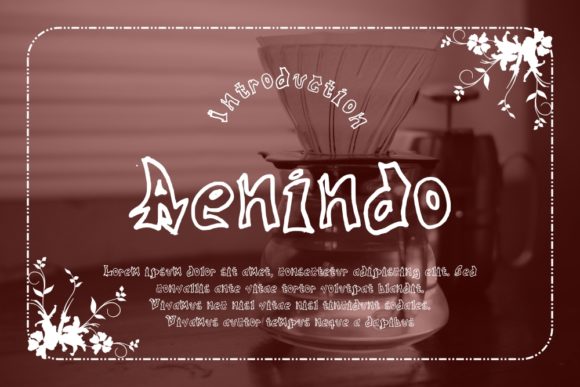 Aenindo: A Handcrafted Brush and Pencil Display Font