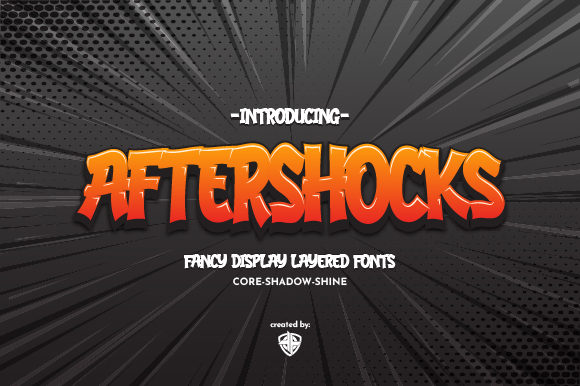 Aftershocks: A Bold Display Typeface for Standout Brand Design