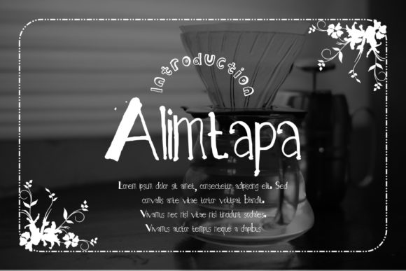 Alimtapa: A Sweet and Friendly Handwritten Font for Digital Design