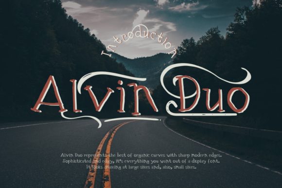 Alvin Duo: A Cute & Quirky Display Font for Digital Creators