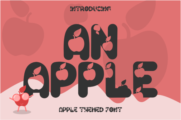 An Apple Display Font for Quirky Marketing Visuals