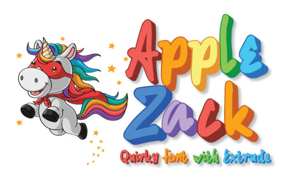 Applezack Display Font for Playful Campaign Graphics