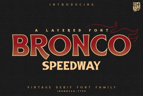 Bronco Speedway Display Font for Web Designers