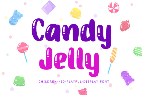 Candy Jelly Playful Display Typeface for Web Designers