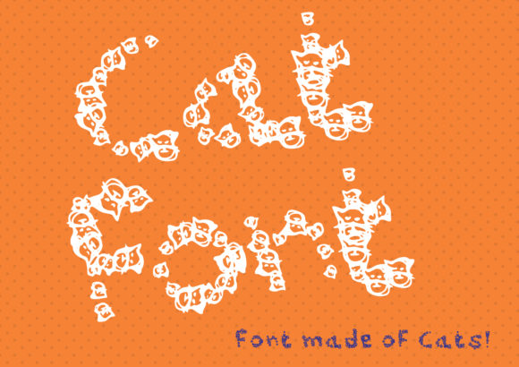 Cat Display Font: A Hand-Drawn Typeface for Creative Campaigns