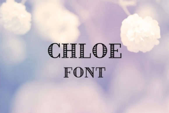 Chloe: A Nostalgic Display Font for Editorial Design
