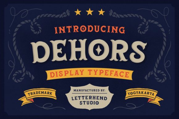 Dehors Display Font for Memorable Brand Identity