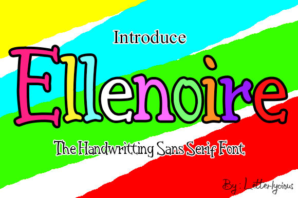 Ellenoire: The Whimsical Display Font for Crafters