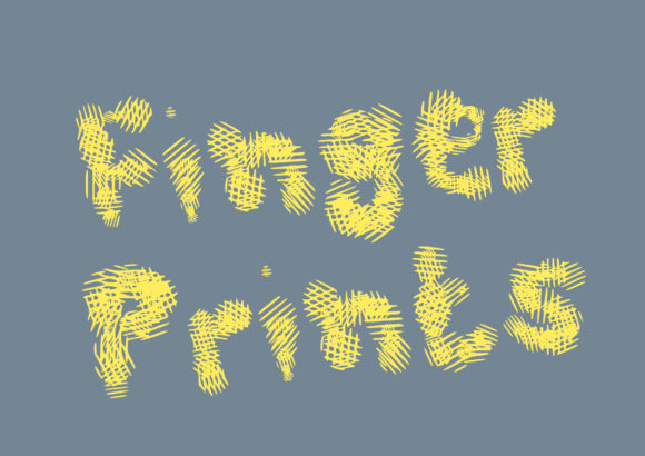 Finger Prints: Playful Hand-Brushed Display Font