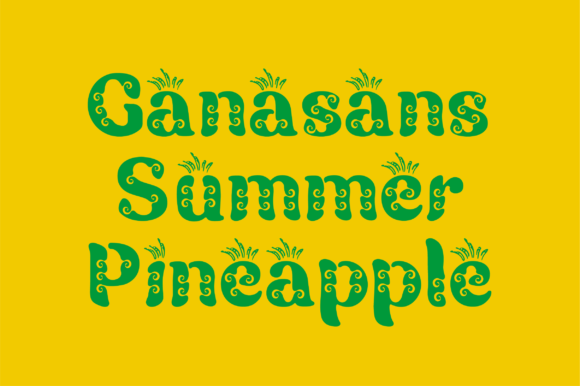 Ganasans: A Fun Display Font for Editorial Design