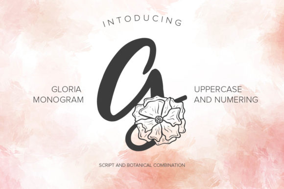 Gloria Monogram Font: Designer’s Choice for Wedding Branding