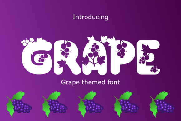 Grape Display Font: A Fresh Typeface for Summer Editorial Projects