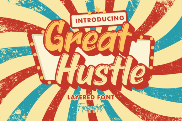 Great Hustle: The Vintage Display Font for Bold Campaigns