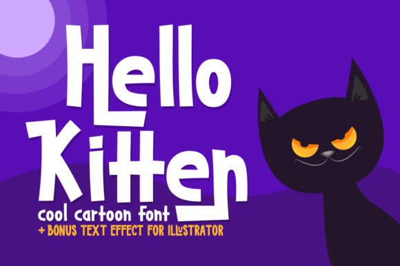 Hello Kitten: The Sweet Chunky Display Font for Playful Brands