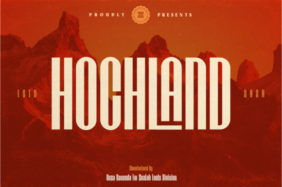 Hochland Display Font for Web and Brand Design