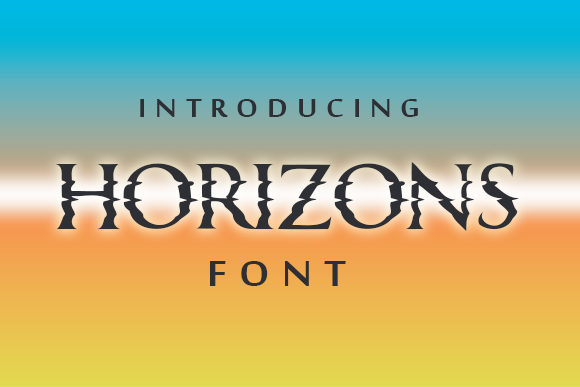 Horizons Display Font for High-Impact Brand Visuals