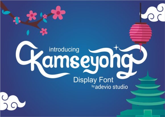 Kamseyong Display Font for Editorial Design Projects
