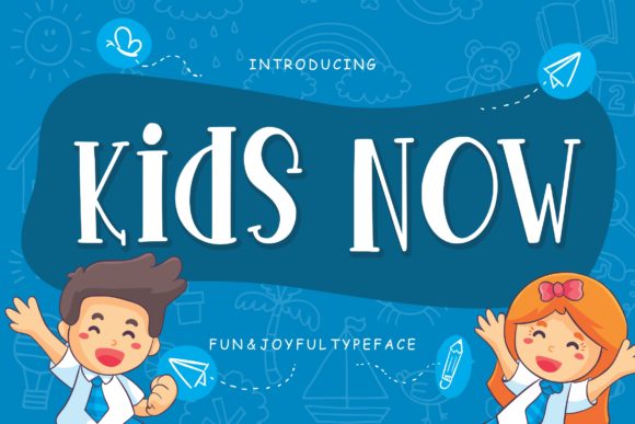 Kids Now Display Font for Playful Campaign Design