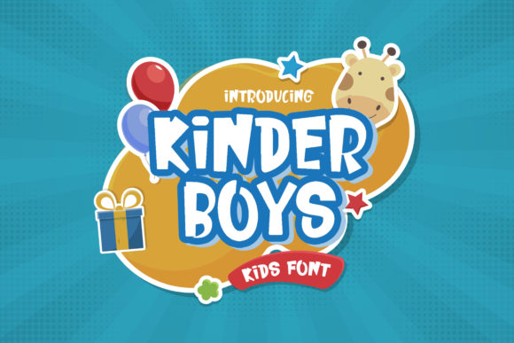 Kinder Boys: A Playful Display Font for Brand Designers