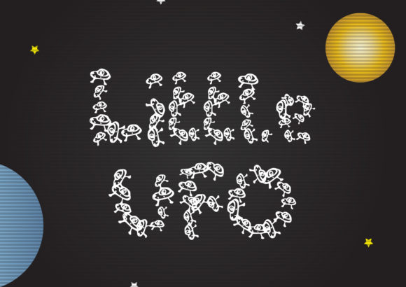 Little Ufo: A Playful Display Font for Campaign Creatives