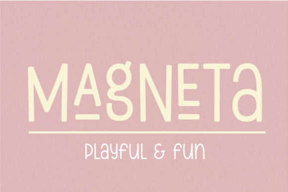 Magneta: A Bold Display Font for Crafters