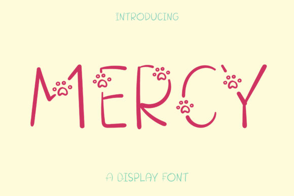 Mercy: A Sweet Display Font for Editorial Design