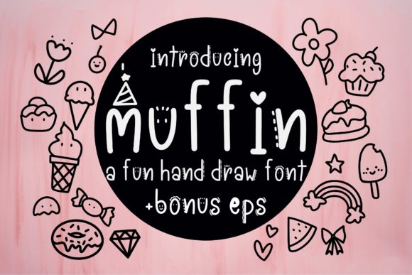 Muffin Display Font for Playful Kids’ Editorial Projects