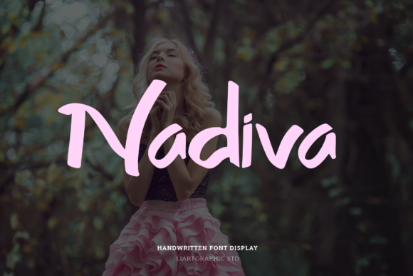 Nadiva: A Brush Pen & Pencil Display Font for Handmade Charm