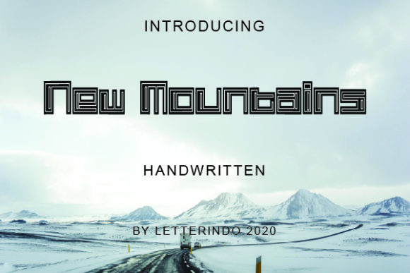 New Mountains: A Bold Display Font for Standout Branding