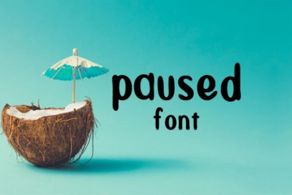 Paused: A Playful Font for Memorable Branding