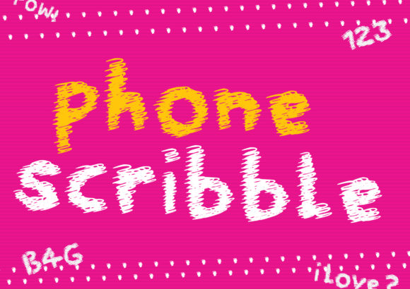 Phone Scribble Font: A Fun Display Typeface for Web Projects