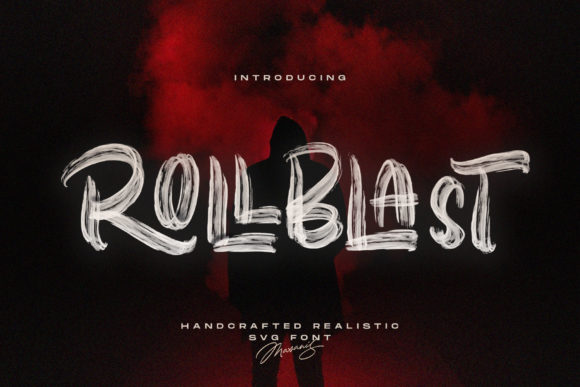 Rollblast Display Font for Handmade Labels and Product Branding
