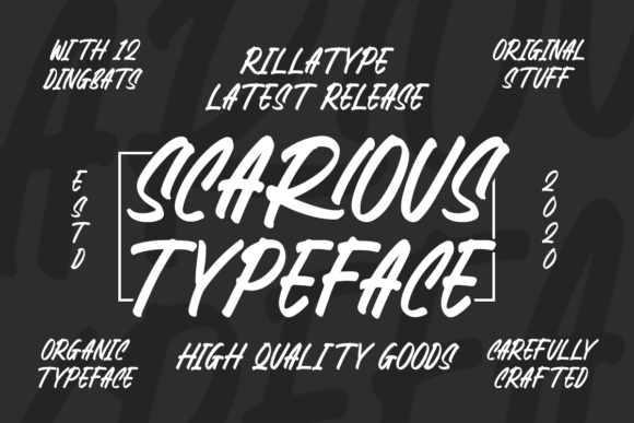 Scarious Typeface: A Display Font for Elevated Branding Projects
