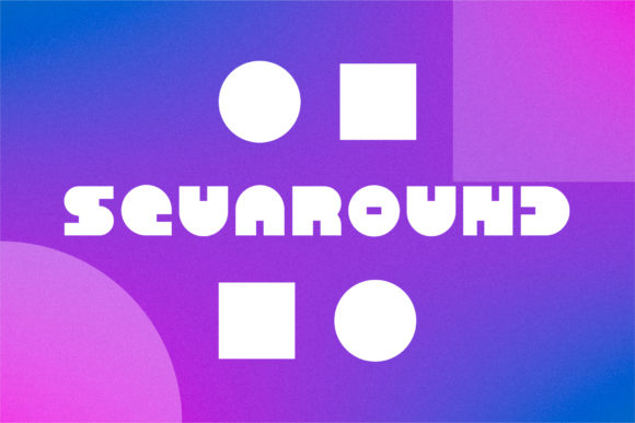Squaround: A Geometric Display Font with Bold Personality