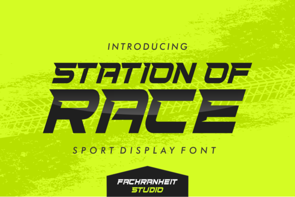 Station of Race: The Bold Display Font for Sporting Web Design