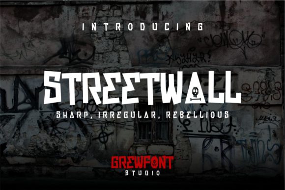 Streetwall: A Sharp Display Font for Handmade Goods