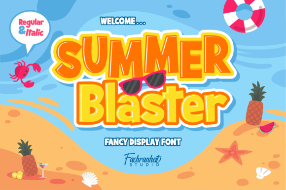 Summer Blaster Display Font for Bright Business Branding
