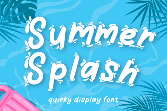 Summer Splash Font: A Playful Display Typeface for Summer Crafting